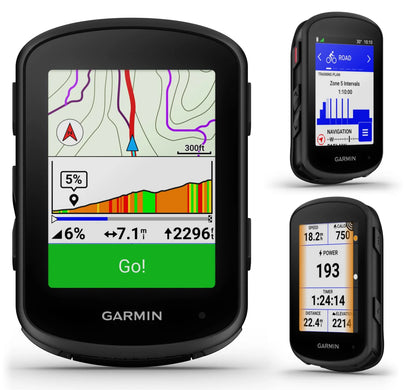 Garmin Edge 840 Solar GPS Cycling Computer, Touchscreen, Button Controls, Advanced Navigation with E-Bank Bundle